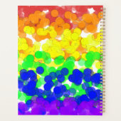 Gay Pride Bokeh Vlag Planner (Achterkant)