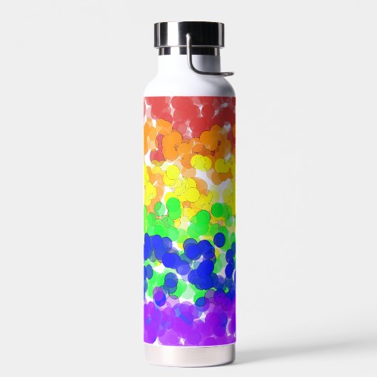 Gay Pride Bokeh Vlag Waterfles (Links)