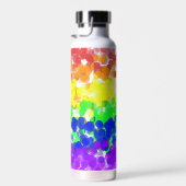 Gay Pride Bokeh Vlag Waterfles (Rechts)