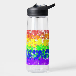 Gay Pride Bokeh Vlag Waterfles