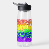 Gay Pride Bokeh Vlag Waterfles (Rechts)