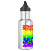 Gay Pride Bokeh Vlag Waterfles (Links)