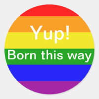 Gay Pride Born op deze manier regenboogvlag