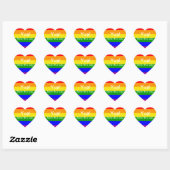 Gay Pride Born this way Regenboog vlag Hart Sticker (Vel)