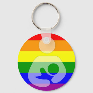 Gay Pride Borstvoeding/Verpleegkunde Sleutelhanger