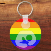 Gay Pride Borstvoeding/Verpleegkunde Sleutelhanger (Voorkant)