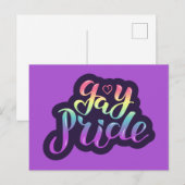 Gay Pride Briefkaart (Voorkant / Achterkant)