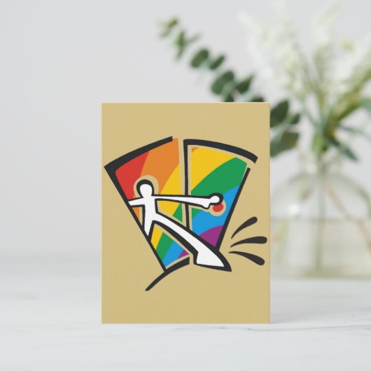 Gay Pride Briefkaart (Staand voorkant)
