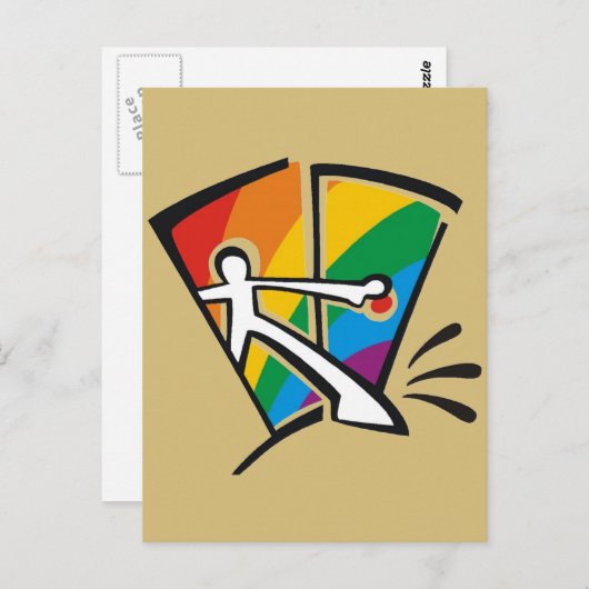 Gay Pride Briefkaart (Voorkant / Achterkant)