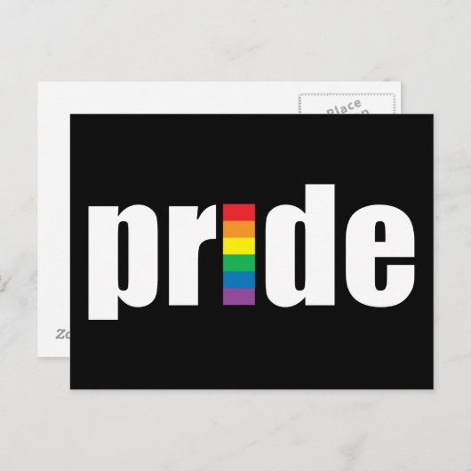 Gay Pride Briefkaart (Voorkant / Achterkant)