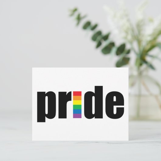 Gay Pride Briefkaart (Staand voorkant)