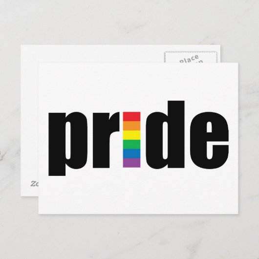 Gay Pride Briefkaart (Voorkant / Achterkant)