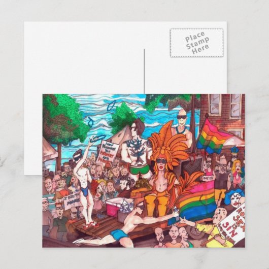 Gay Pride Briefkaart van Thompson Kellett (Voorkant / Achterkant)