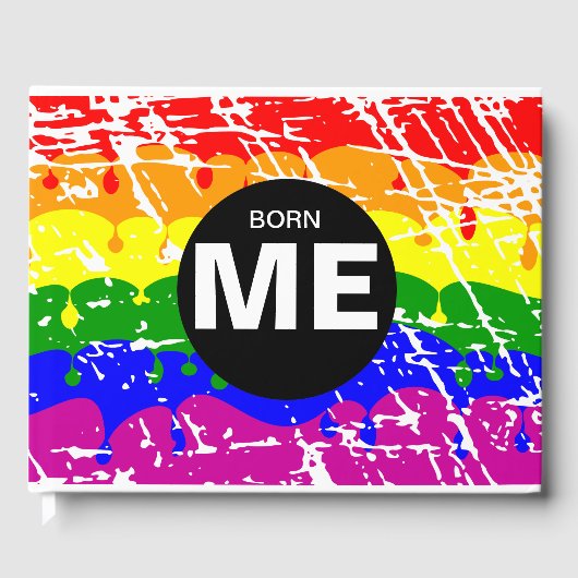 Gay Pride bruiloft Gastenboek (Voorkant)