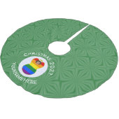 Gay Pride Bruine Huid Engel Kerstvlag Persoonlijk Kerstboom Rok (Gekanteld)