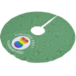 Gay Pride Bruine Huid Engel Kerstvlag Persoonlijk Kerstboom Rok