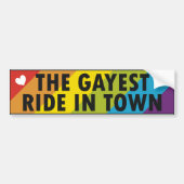 Gay Pride Bumpersticker (Voorkant)