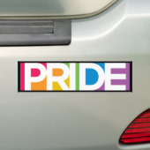 Gay Pride Bumpersticker (Op auto)