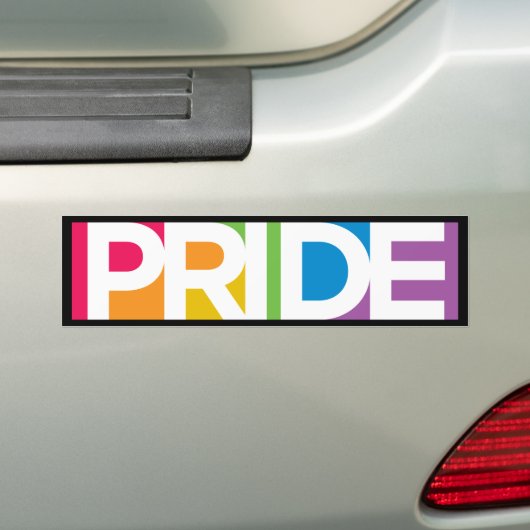 Gay Pride Bumpersticker (Op auto)