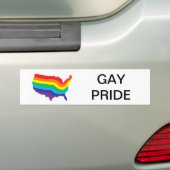 GAY PRIDE BUMPERSTICKER (Op auto)