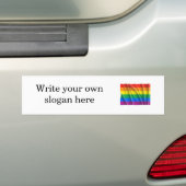 Gay Pride Bumpersticker (Op auto)