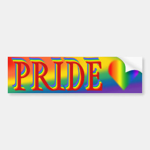 Gay Pride Bumpersticker Rainbow Love Sticker