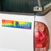 Gay Pride Bumpersticker Rainbow Love Stickers (Op Truck)