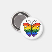 Gay Pride Butterfly Magnet (Voorkant / Achterkant)
