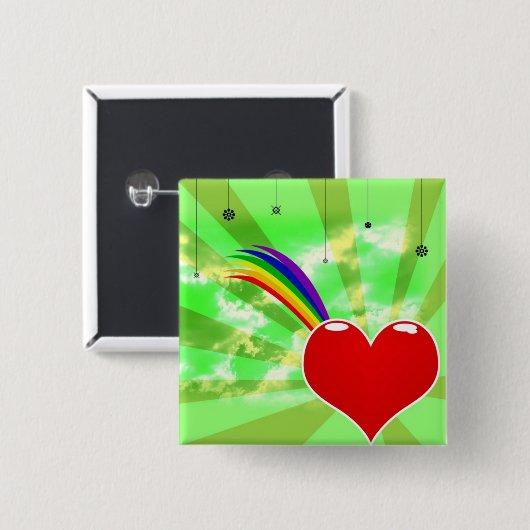 GAY PRIDE BUTTON 8 (Voorkant /achterkant)