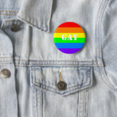 Gay Pride Button! Ronde Button 5,7 Cm (In situ)