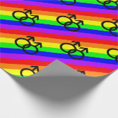 Gay Pride Cadeaupapier (Hoek)