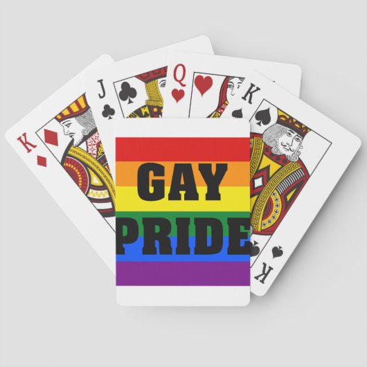 Gay pride cadeaus speelkaarten (Achterkant)
