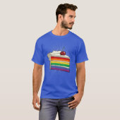 Gay Pride Cake T-shirt (Voorkant volledig)