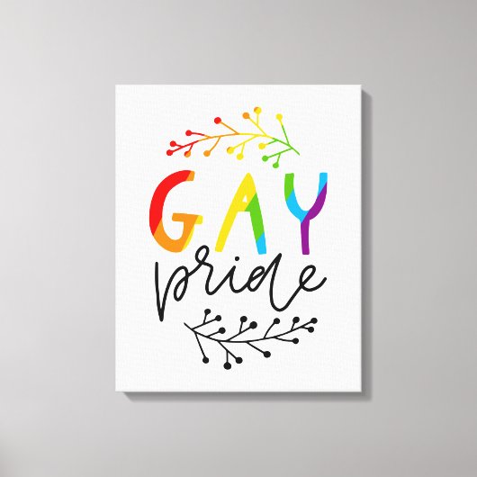 Gay Pride Canvas Afdruk (Voorkant)