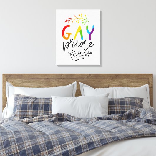 Gay Pride Canvas Afdruk (Insitu (Slaapkamer))