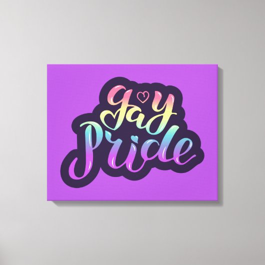 Gay Pride Canvas Afdruk (Voorkant)