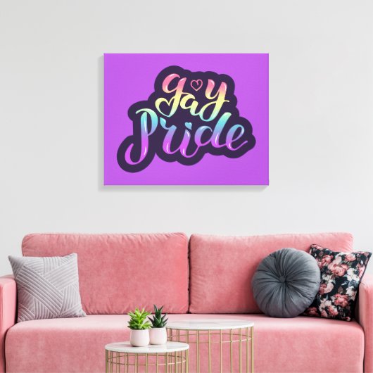 Gay Pride Canvas Afdruk (Insitu (Woonkamer))