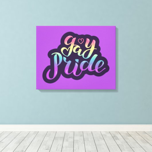 Gay Pride Canvas Afdruk (Insitu (Houten vloer))