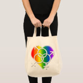 Gay Pride Canvas tas LGBT Rainbow Love Shopping Ba (Voorkant (product))