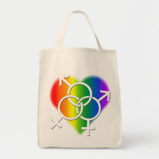 Gay Pride Canvas tas LGBT Rainbow Love Shopping Ba