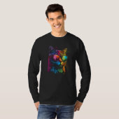 Gay Pride Cat Animal  LGBT Pride Month Cute Equali T-shirt (Voorkant volledig)