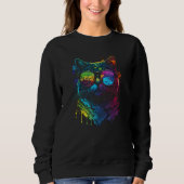 Gay Pride Cat Animal  Pride Month Cute Equality LG Trui (Voorkant)
