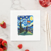 Gay Pride Cat Art Cat Starry Night Style LGBTQ Pri Servet (Insitu)