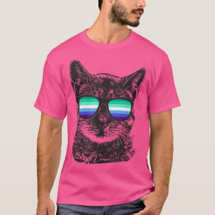 Gay Pride Cat LGBT zonnebril T-shirt