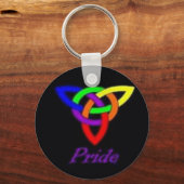 Gay Pride Celtic Knot Sleutelhanger (Voorkant)