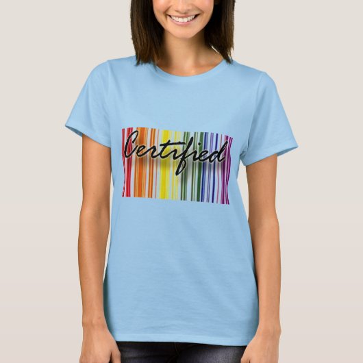 GAY PRIDE Certified RAINBOW T-Shirt (Voorkant)