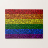 Gay Pride Chrome Flag Legpuzzel (Horizontaal)