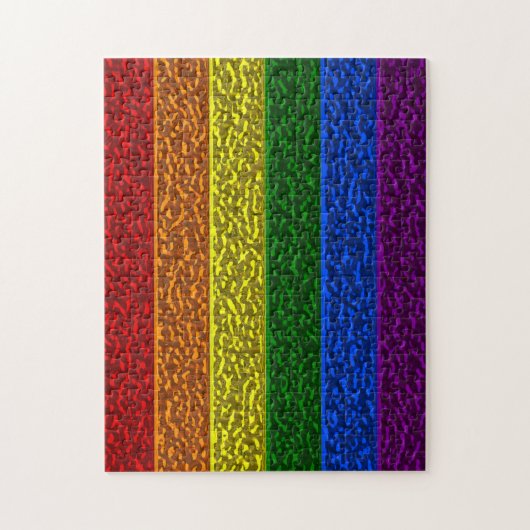Gay Pride Chrome Flag Legpuzzel (Verticaal)