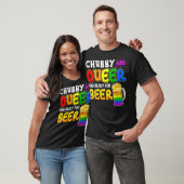 Gay Pride Chubby Queer Ready voor bier Rainbow LGB T-shirt (Unisex)