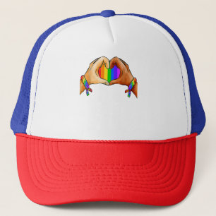 Gay Pride Clothing LGBT Rainbow Flag Heart LGBT Pr Trucker Pet